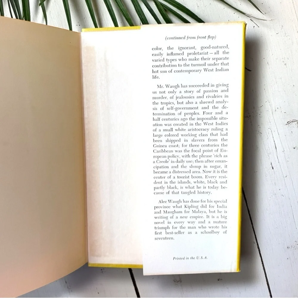 Island in the Sun — Alec Waugh | Vintage Hardcover Novel | Book Club Edition
